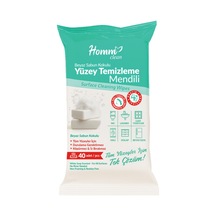 Homm Clean Beyaz Sabun Kokulu Yüzey Temizleme Mendili 40 Adet 40'lı Set