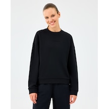 Skechers W Essential Crewneck Sweatshirt Kadın Siyah Sweatshirt S2610011-3817 Siyah