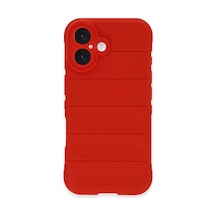Apple iPhone Uyumlu 16 Kılıf Optimum Silikon - Kırmızı Bz8683140810344