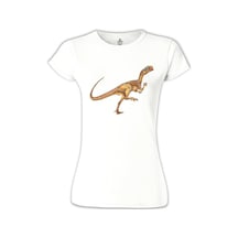 Dinazor Velo Beyaz Kadın Tshirt 001