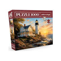 1000 Parça - Lıghthouse Sunset Deniz Feneri Günbatımı
