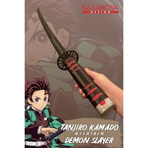 Kazanova Design Tanjiro Kamado Nichirin Katlanabilir Katana Figür 98 Cm Demon Slayer Anime Cosplay