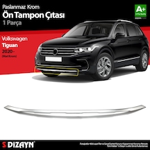 S-dizayn Vw Tiguan Krom Ön Tampon Çıtası 2020-2024 Mat Krom