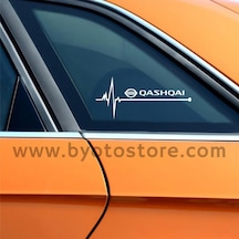 Nissan Qashqai Için Kalp Atışı Ritim Oto Sticker (2 Adet)