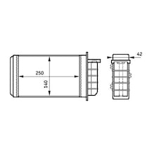 Fiat Bravo Kalorifer Petegi 2.0 Hgt 1996-2001 Mahle Ah148000s