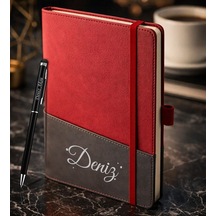 Bk Gift Kişiye Özel Kırmızı Termo Deri Defter Ve Touchpen Kalem Seti -3, Kurumsal Ve Özel Hediye, Yeni İş Hediyesi Kobitmeyencom36002 Bk Gift