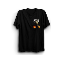 Stoned&Fame Juice Wrld Baskılı Unisex %100 Pamuk Siyah T-shirt SIYAH Siyah
