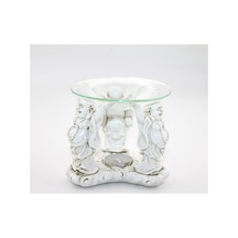 3 Adet Buda Buhurdanlık Polyester Figürlü Masaüstü Dekor Buhurdanlık, 11x12 Cm, Incense Burner Buddha