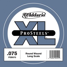 D'addario Psb075 Prosteels Bas Gitar Tek Teli - .075 Profesyonel Paslanmaz Çelik Çekirdek, Yüksek Harmonik Zenginlik Ve Profesyonel Sahne Performansı İçin Güçlü Sinyal