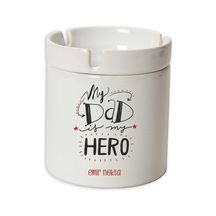 İsme Özel Seramik Küllük - My Dad İs My Hero