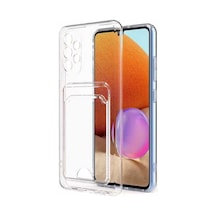 Zore Galaxy A13 4g Kılıf Kartlıklı Şeffaf Nvth Setra Clear Silikon Kapak - Renksiz