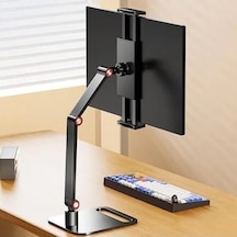 12-16 İnç Tablet Ve Telefon İçin Metal 360 Döner Tutucu Stand