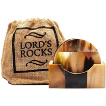 Lord's Rocks Dekoratif Bardak Altlığı Kahverengi, 071942