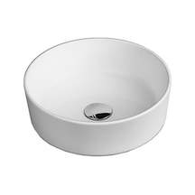Round Line Tezgah Üstü Lavabo 42 Ø Tel Ve Sifon Hediye Beyaz