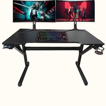 Led'li 145x65x76 Rgb'li Kumandalı Oyuncu Masası