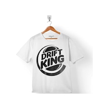 Drıft Kıng Burger Drıft Kralı Roll Araba Yarışı Çocuk Tişört 001