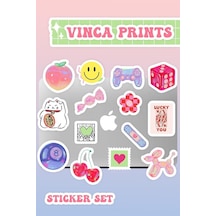 Laptop Sticker Seti 14 Adet Sticker Macbook Notebook Tablet Telefon Ajanda Defter Sticker Seti