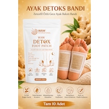 Waw Detox Foot Patch 10 Adet Zencefil Özlü Gece Ayak Bakım Bandı