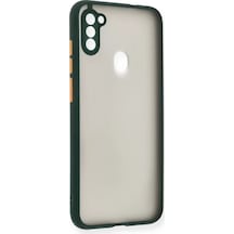 Newface Samsung Galaxy A11 Kılıf Montreal Silikon Kapak - Yeşil