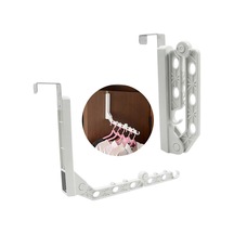 Ganzhoushop 2 Adet Kapı Askısı Katlanabilir Çamaşır Kurutma Askısı - Kapı Elbise Askısı, Modern Ve Yerden Tasarruf Sağlayan Katlama Fonksiyonu, Yük Kapasitesi 5 Kg, Balkon Gardırop İçin Çok Renkli