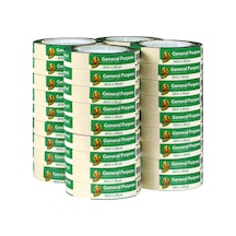 Duck Marka 286655 Genel Amaçlı Maskeleme Bandı, 0,94 İnç X 60 Yard, Bej, Paket Başına 36 Rulo