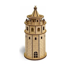 Südor Wood Ahşap Kendin Yap Maket Galata Kulesi 100 x 100 x 230 mm