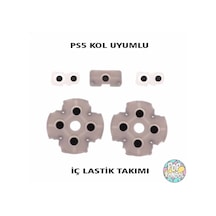 Playstation 5 V1 Kol İç Lastik Takımı 5 Parça Silikon Ps5 Versiyon 1 Kol Tamir Ps5 Yedek Parça Beyaz