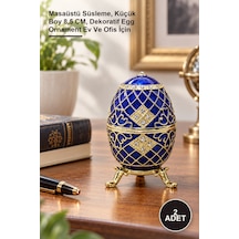 2 Adet Yumurta Figür Masaüstü Süsleme, Küçük Boy 8,5 Cm, Dekoratif Egg Ornament Ev Ve Ofis İçin