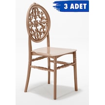 3 Adet Venüs Cappucino Pratik Sandalye / Balkon-bahçe-mutfak