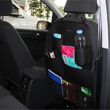 Koltuk Arkası Eşya Düzenleyici Organizer Deri Siyah - Syesy96