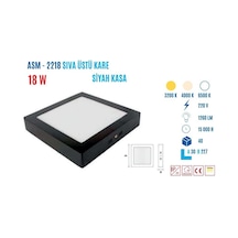 Ycl Asm-2218b 18w Sıvaüstü Kare Led Panel Beyaz