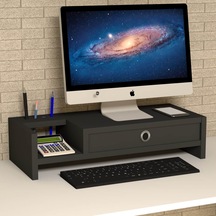 Emkawood Mira Monitör Yükseltici Laptop Sehpası Siyah