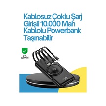 Hubrendy  10000mah Kablosuz Ve Hızlı Şarj Destekli Powerbank Taşınabilir Şarj Gücü Diğer