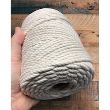 Flea Market 10 Metre - 5mm, 3 Büküm Kaliteli Pamuk Makrome - 5mm. - 10 Metre, Top Değildir Çok Renkli