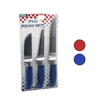 Erinox Bp-300 3'lü Bilezikli Kurban Bıçak Seti - Bp-320y, Bp-036k Ve Bp-0403, Kemik Sıyırma, Yüzme Ve Et Kurban Bıçağı Diğer