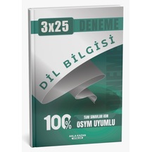 Tüm Sınavlar İçin 3x25 Dil Bilgisi Deneme Anla Kazan Yayınları