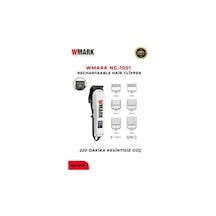 Wmark Ng-1001 Şarjlı Saç Kesme Makinesi Siyah Led Ekran, Uzun Süreli Kullanım, Berber Tipi Clipper 3-4 Saat 120 Dak