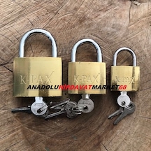 Kpax Asma Kilit 38mm 50mm 60mm Döküm Asma Kilit Seti 3 Pcs