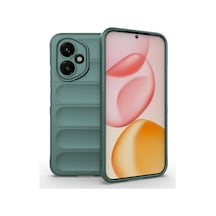 Zore Honor 400 Kılıf Esnek Tpu Oyuklu Arka Yüzey Tasarımlı Nvth Etnik Silikon Kapak - Koyu Yeşil