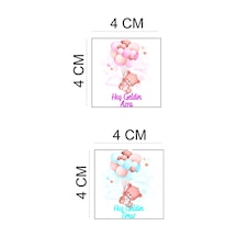 Kişiye Özel 50 Adet 4x4 Doğum Günü & Baby Shower Madlen Çikolata Sticker Etiketi Diğer