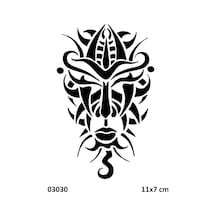 Airbrush Tattoo Maori Mistik Yerli Yapışkanlı Stencil Süsleme Ve Boyama Kalıbı