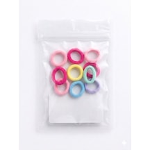 Ayrex Gidego Accessories 10'lu Mini Lastik Toka, Karma Renkler Diğer