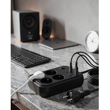 Çoklu Priz Ve Usb Şarj Ünitesi 4 Soket 2 Type-c 0
