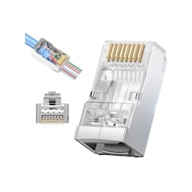 Powermaster Pm-25747 Ez-rj45 Açık Uçlu Soket Plug Yeni Nesil Cat6 - Cat7 8p/8c Tekli