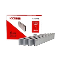 Kobb Kbz9016 16mm 2500 Adet 90 Serisi Ağır Hizmet Tipi Zımba Teli, Gri