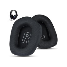 Logitech G733 Oyun Kulaklığı İçin Kumaş Yedek Kulak Pedleri, Logitech G335 Kablosuz Kulaklık, Yumuşak Mesh Kumaş Ve İzolasyon Köpüğü İle Kulaklık Aksesuarları Siyah