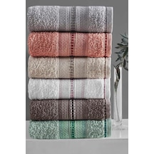 4 Lü Banyo Havlusu Seti Dora Indigo - 70x140 İndigo