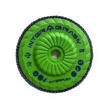 Flap Mermer Granit Cam Sc421X Ø115 Yeşil M14 Mermer Zımparası