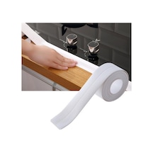 Lavabo Ve Banyo İçin Yuva Bandı, Banyo Ve Mutfak İçin Pvc Duvar Üzerinde Beyaz Kendinden Yapışkanlı Su Geçirmez Etiket 3.2m By 3.8cm