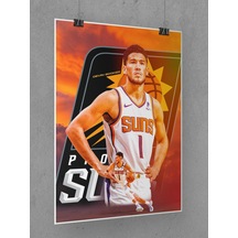 Devin Booker Poster 45x60cm Nba Phoenix Suns Afiş - Kalın Poster Kağıdı Dijital Baskı